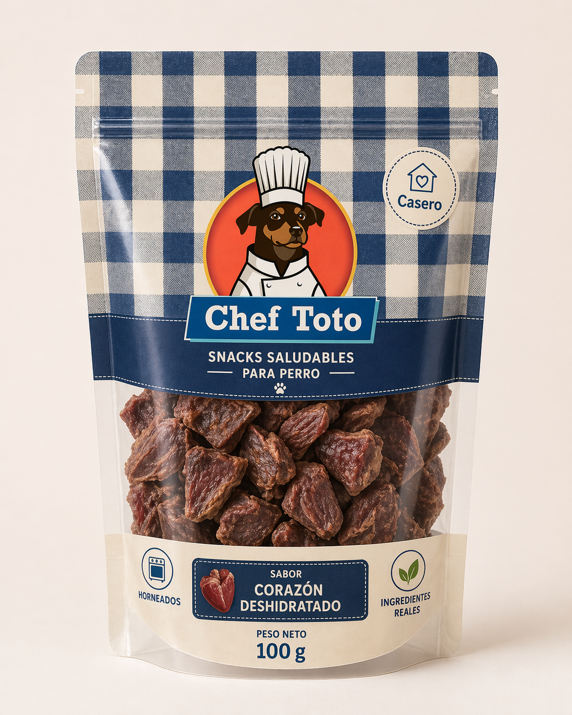 Bocaditos de nube de res — snack suave y aromático para perros, 100g