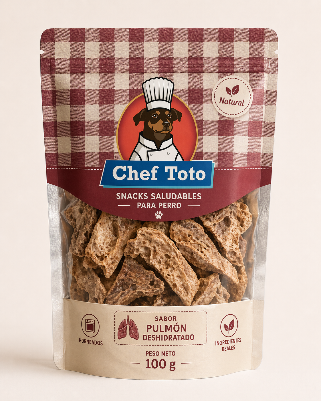 Cortecitos intensos de res — snack crocante para perros, 100g